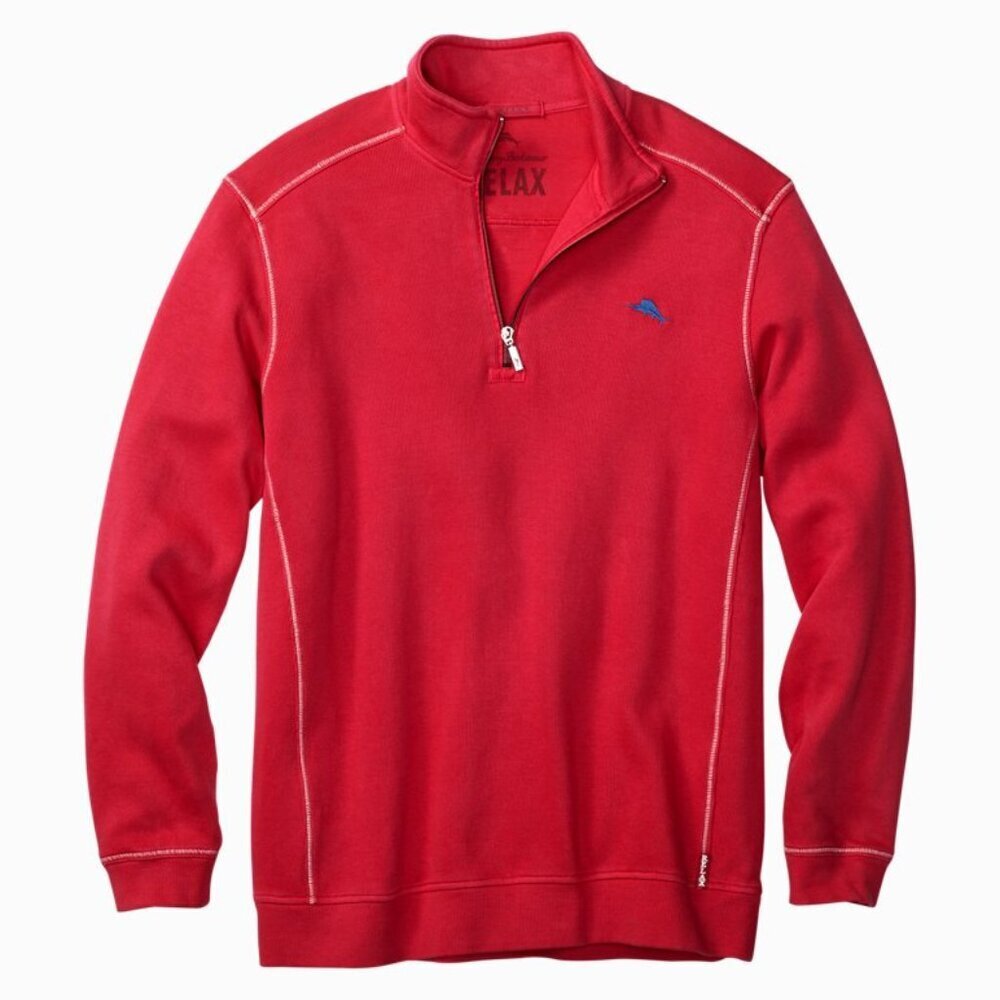 Tommy Bahama RELAX Antigua Cove Half-Zip Sweatshirt Size Medium 23177